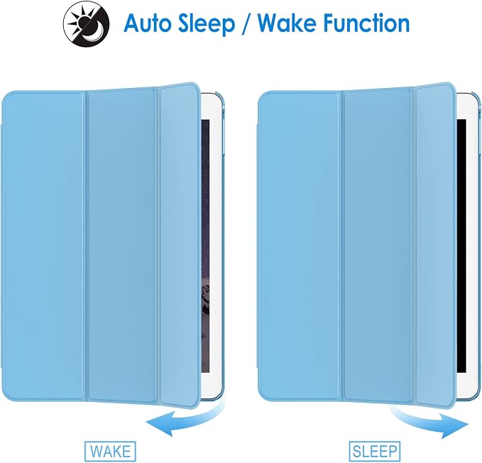 JETech Case for iPad Air 2 (2nd Generation) Smart Cover Auto Wake/Sleep (Blue)