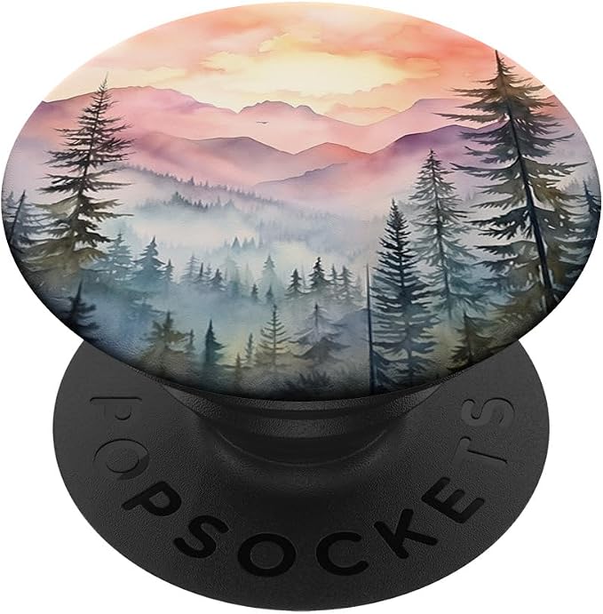Mountains Wilderness Forest Hiking Pine Tree Nature PopSockets PopGrip for MagSafe
