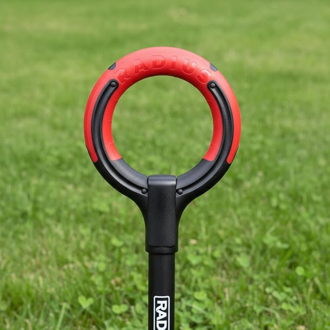Root Slayer by Radius Garden RS220-001 Heavy Duty Serrated Steel Spade Shovel