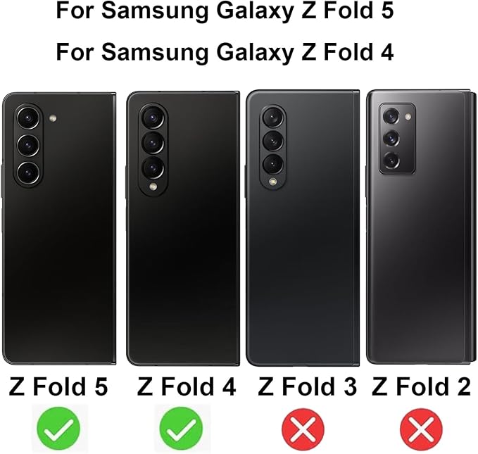 2 Pack Outer Anti-Blue Privacy Tempered Glass For Samsung Galaxy Z Fold 5 / Z Fold 4 Front Mirror Anti-Spy Screen Protector Anti-Peeping Full Covered Film Electroplated Blue