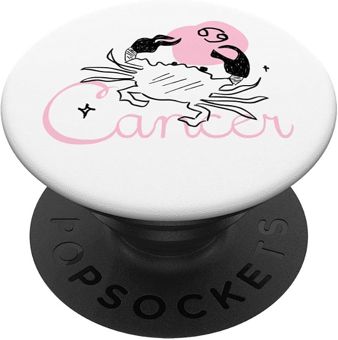 Cancer Zodiac Sign Horoscope Astrology Birthday PopSockets PopGrip: Swappable Grip for Phones &amp Tablets