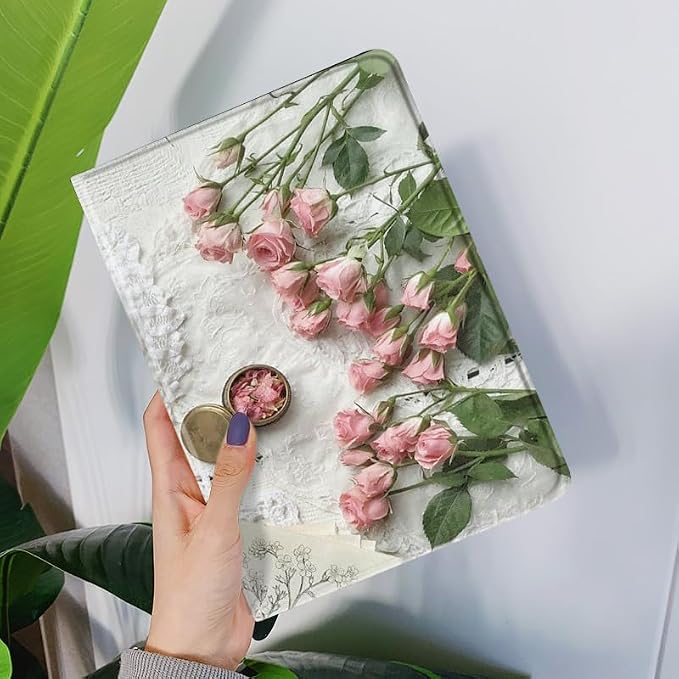 Flower Case for Xiaomi Redmi Pad 2 11 Case Flower Pattern Cute Floral Illustrated Printed Cover with Pencil HolderColor 5