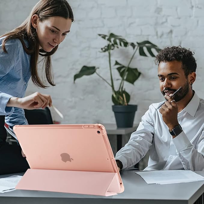 Colorful Cat Case for iPad mini 7 A17/mini 6 | Cute Design Cover for iPad Mini 7th 2024 / 6th 2021 8.3 with Pencil HolderBlue Leather Shell Trifold Stand Auto Sleep/Wake