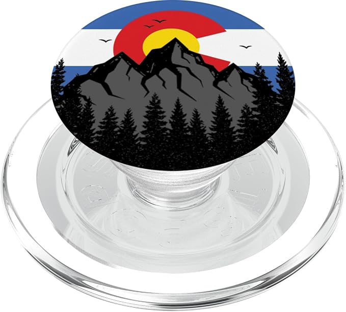 Colorado Rocky Mountains Coloradan State Flag PopSockets Adhesive PopGrip