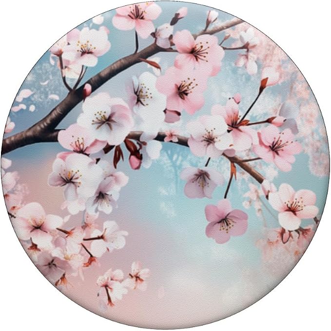 Cherry Blossom Sakura Japanese Cherry Blossom PopSockets PopWallet for MagSafe
