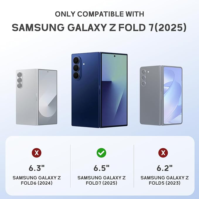 for Samsung Galaxy Z Fold7 Case [Compatible with Magsafe] [Invisible Kickstand &amp HD Screen Protector] Protective Phone Case for Samsung Galaxy Z Fold 7 Black