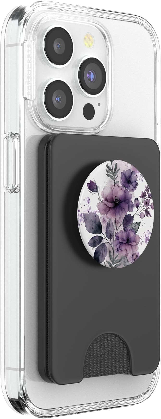 Purple Lavender Blossom Leaves Flower Floral Girly PopSockets Adhesive PopGrip