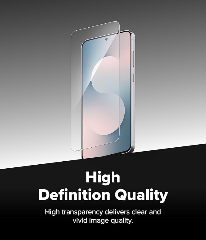 Ringke for Samsung Galaxy A35 5G Screen Protector [Easy Slide 2 Pack] | Easy Installation with Alignment Tool Case Friendly Premium 9H Hardness Tempered Glass