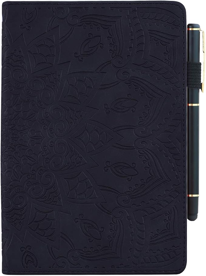 Fire HD 8 Case Slim Folding Stand Auto Wake/Sleep Wallet Case with Cards/Cash Holder for Amazon Fire HD 8(8th/7th/6th Gen 2018/2017/2016 Release)-Black