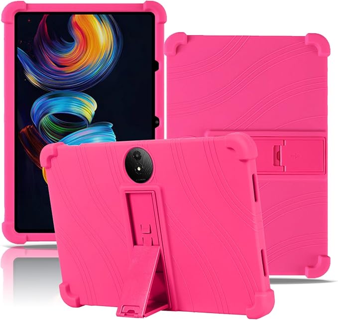 Case for TCL NXTPAPER 11 Plus Tablet 11.5inchNOUKAJU Tablet Protection CaseAdjustable BracketSoft SiliconeSilicone Protection Cover for TCL NXTPAPER 11 Plus(Blue)