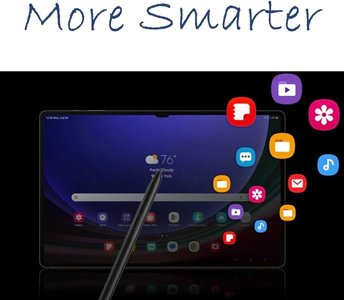 Galaxy Tab S9 Stylus Pen Replacement for Samsung Galaxy Tab S9/S9 Plus/S9 Ultra S Pen All Versions Tab S9 S Pen Compatible with Samsung Galaxy Tab S9/S9+/S9 Ultrawith Tips and Card Pin(Black)