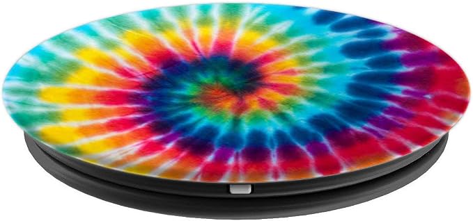 Tie Dye Rainbow Cute Rainbow Tie Dye Swirl Design Colorful PopSockets Adhesive PopGrip
