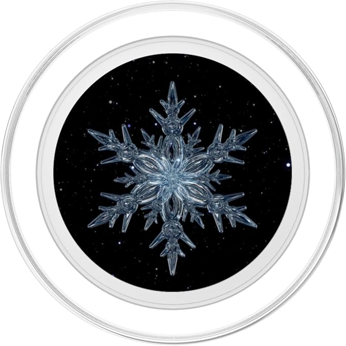 Beautiful Ice Crystal Snowflake Winter is Coming PopSockets Adhesive PopGrip