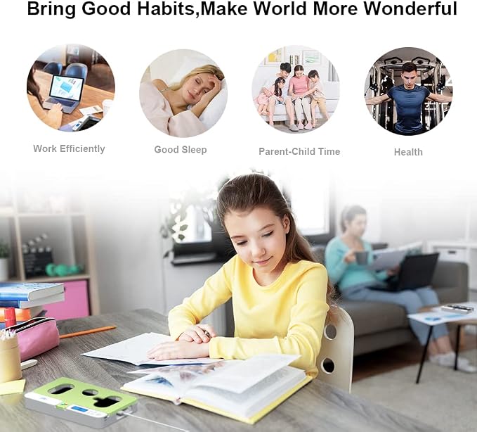 ySky Phone Lock Box with TimerPhone Access Blocker Device for Cell Phones Limits Smartphone Access Reduces Screen Time &amp Improves FocusTimed Jail Locker to Help KidsStudents Adults Focus Bac