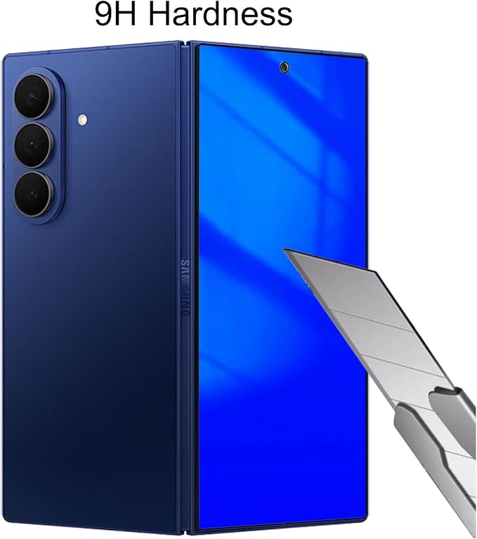 for Samsung Galaxy Z Fold 7 Inner Privacy Screen Protector+Outer Anti spy Tempered Glass Gradient Colorful Anti blue Film