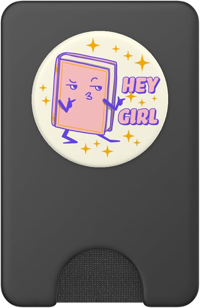 PopSockets Bookish Phone Grip &amp Stand - Hey Girl PopSockets PopWallet for MagSafe