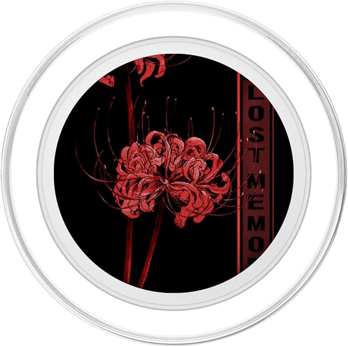 Japanese Spider Lily Soft Grunge Anime Aesthetic Flower PopSockets Adhesive PopGrip