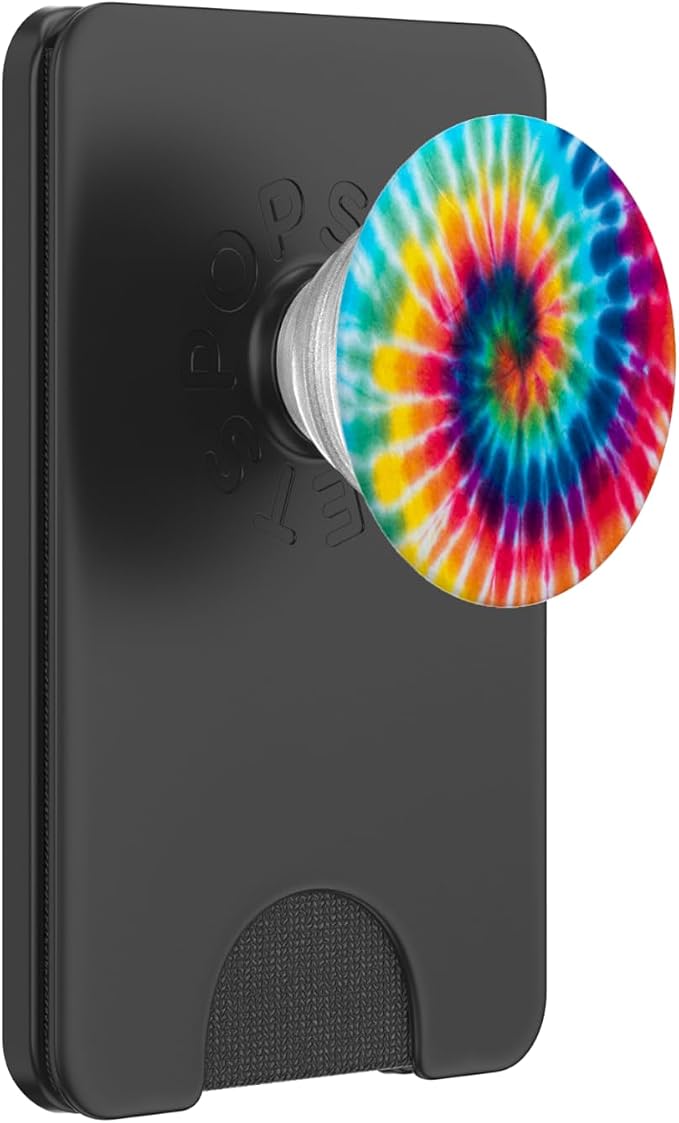 Tie Dye Rainbow Cute Rainbow Tie Dye Swirl Design Colorful PopSockets Adhesive PopGrip