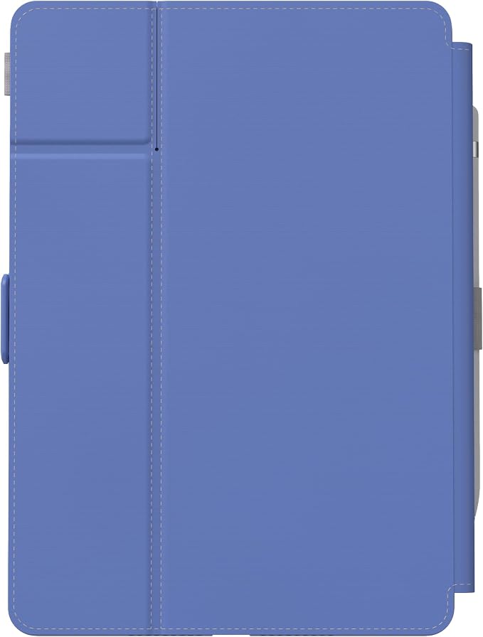 Speck Balance Folio Case for iPad 10.2 Inch (2019-2021) - Drop &amp Camera Protection Slim Multi Range Stand Apple Pencil Holder - Arcadia Navy/Moody Grey