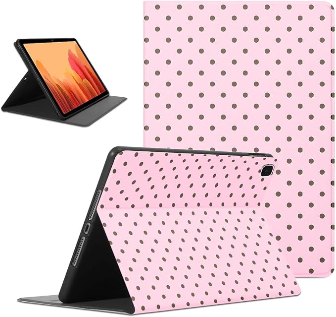 Cool Cheetah Print Tablet Case for Samsung Galaxy Tab A7 SM-T507/T505/T500 Case 10.4 2020 Fashion Aesthetic Leopard Pattern Cases for Girls BoysBlack Protective Cover Flip PU Leather Funda