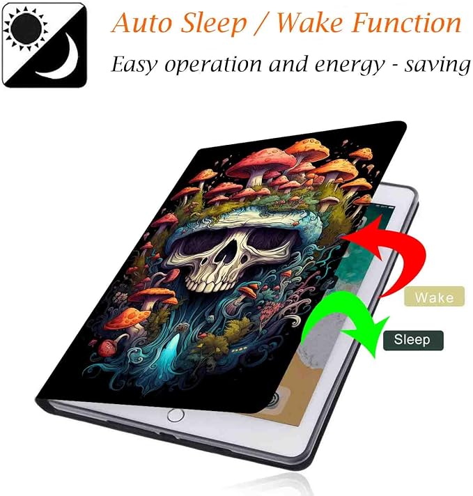 Case for Samsung Galaxy Tab A9 Plus 11 2023 Multi-Viewing Angles with Automatic Sleep/Wake Function for Samsung Galaxy A9+Tablet (SM-X210/X216/X218) American Flag Wolf
