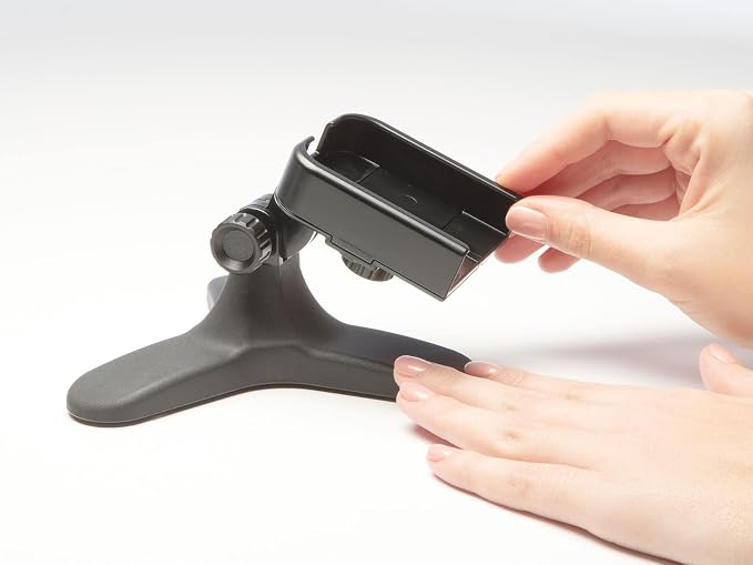 WeatherTech DeskFone - Universal Desktop Cell Phone Holder (Black Metal Knobs)
