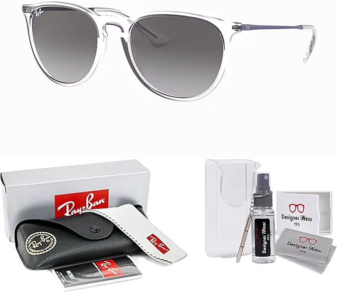 Ray-Ban RB4171 ERIKA Round Sunglasses For Women +BUNDLE with ACCESSORY EYEWEAR KIT