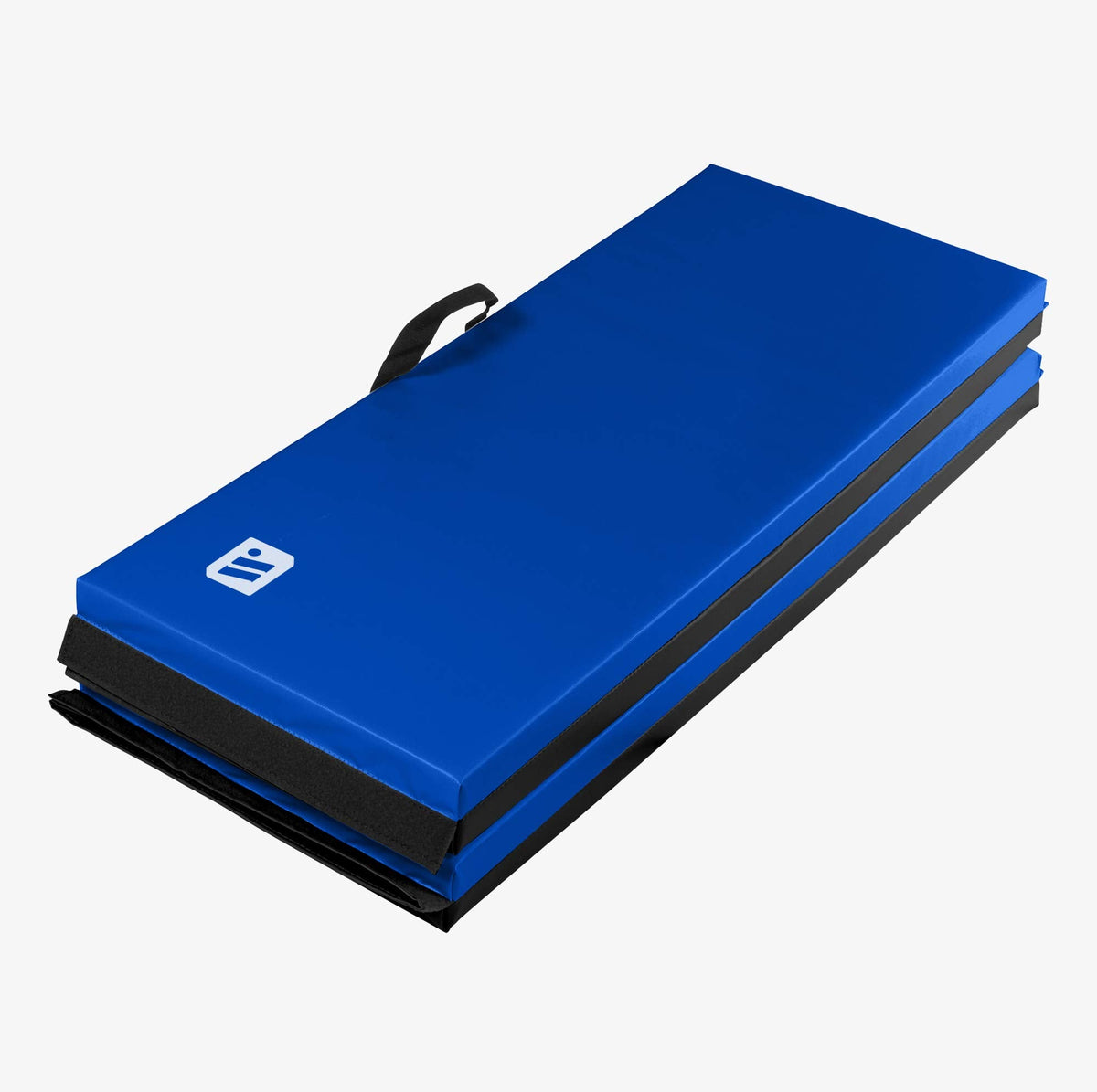 We Sell Mats 4 ft x 6 ft x 2 in Personal Fitness & Exercise Mat, Lightweight and Folds for Carrying, Black / Blue