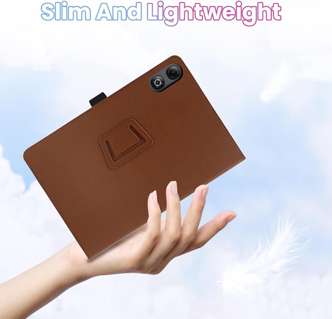 Case for DOOGEE Tab G6 Max 13.4-Inch TabletShockproof PU Leather Cover with Hand Strap Two-Fold StandCompatible with Tab G6 Max 13.4 Android Tablet (Black)