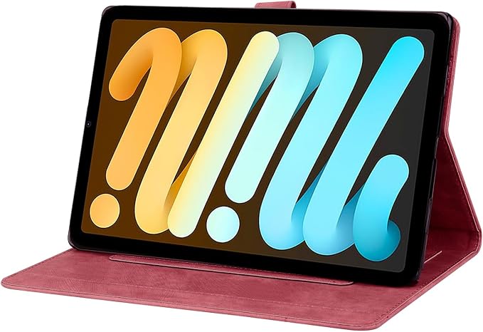 Case for Honor MagicPad 3 Pro 12.3 12.3 2026Multi-Angle Viewing PU Leather Folio Stand Cover with Pencil HolderShockproof Protective Case for Honor MagicPad 3 Pro 12.3 2026Rose Red