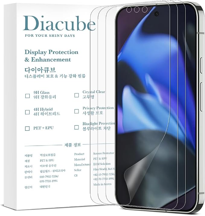 [3 Pack] Anti-Glare Matte Screen Protector for Google Pixel 9 [0.1S Ultrasonic Fingerprint Support][Dust-Free Bubble-Free Easy Installation with Alignment Jig] Smooth &amp Sensitive Touch Self-Heal