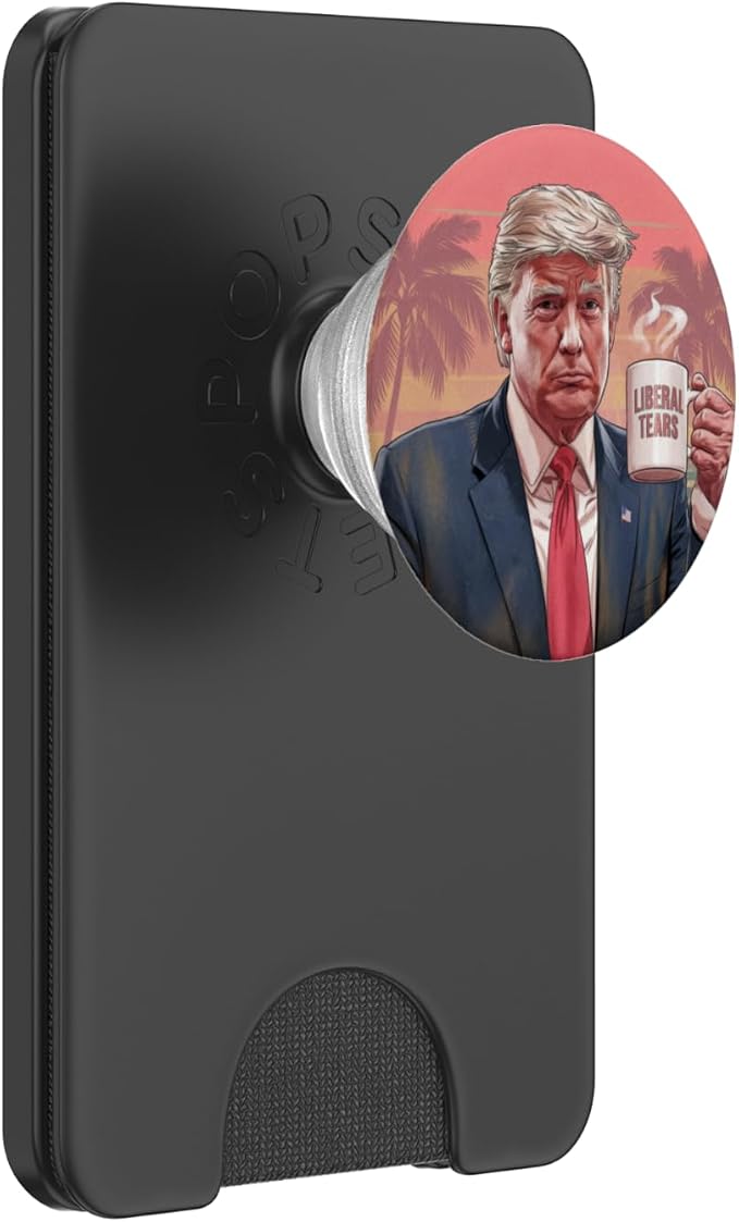 Donald Trump Miami Sunset Funny Liberal Tears Coffee Mug PopSockets PopWallet for MagSafe