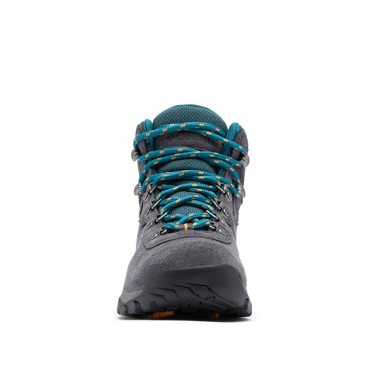 Columbia Womens Newton Ridge Plus Waterproof Amped, Shark/River Blue, 5.5