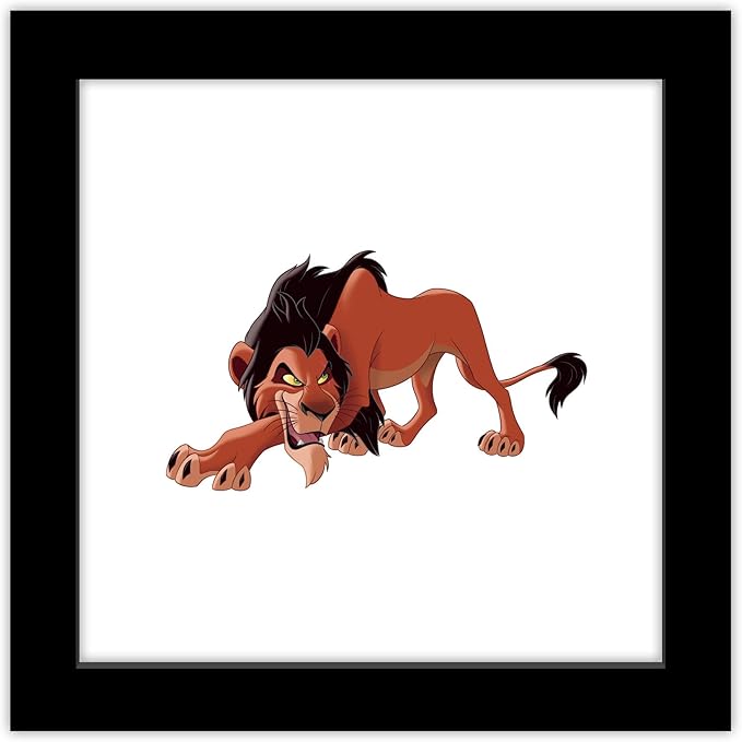 Trends International Gallery Pops Disney The Lion King - Scar Wall Art Wall Poster, 12.00" x 12.00", Black Frame Version