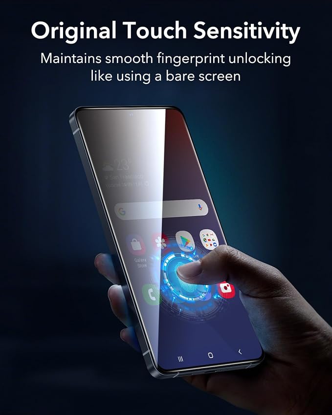 ESR 3 Pack for Samsung Galaxy S25 Ultra Privacy Screen Protector Armorite | 6X Impact Absorption 9H+ Tempered Glass Anti-Spy Easy One-Pull Installation UltraFit Tray Full-Coverage Protection