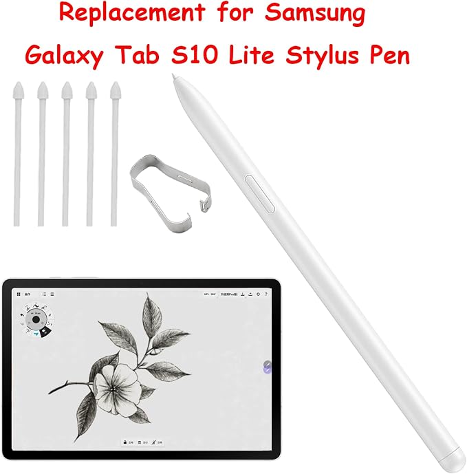 Galaxy Tab S10 Lite S Pen Replacement for Samsung Galaxy Tab S10 Lite Stylus PenTab S10 Lite Pen Replacement +Free 5 Tips for Samsung Galaxy Tab S10 Lite S Pen(Beige)