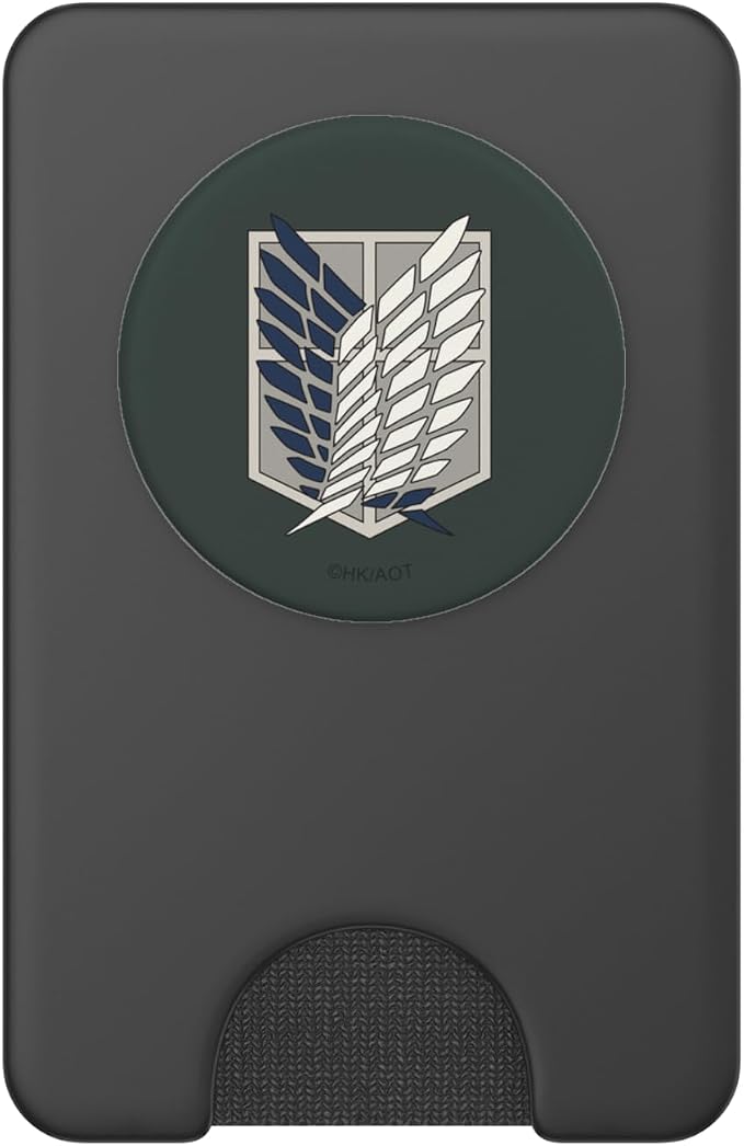 Attack on Titan Survey Corps Emblem Military Green Anime PopSockets PopWallet for MagSafe