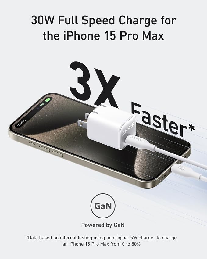 Anker USB C GaN Charger 30W MagGo Power Ban