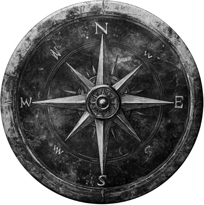 Nautical compass vintage compass PopSockets PopGrip for MagSafe