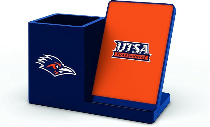 SOAR NCAA Unisex Cell Phone Wireless Charging Stand and Desktop Organizer