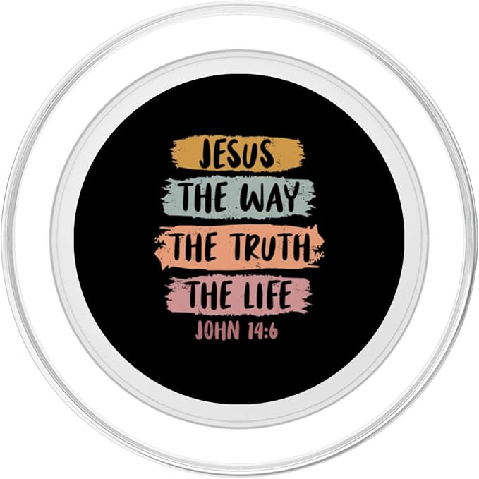 Jesus The Way The Truth The Life Christian Bible Jesus PopSockets Adhesive PopGrip
