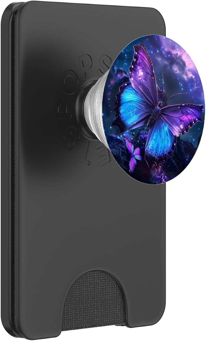 Purple Butterflies PopSockets PopGrip for MagSafe