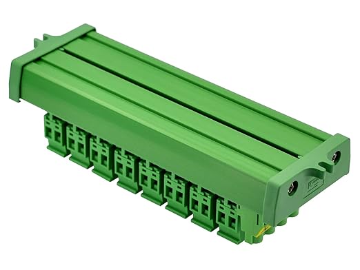 Screw Mount AC 24-250V 8 Channel Pluggable Side Wiring Terminal Block Power Distribution Fuse Module, HCDC HD065RP
