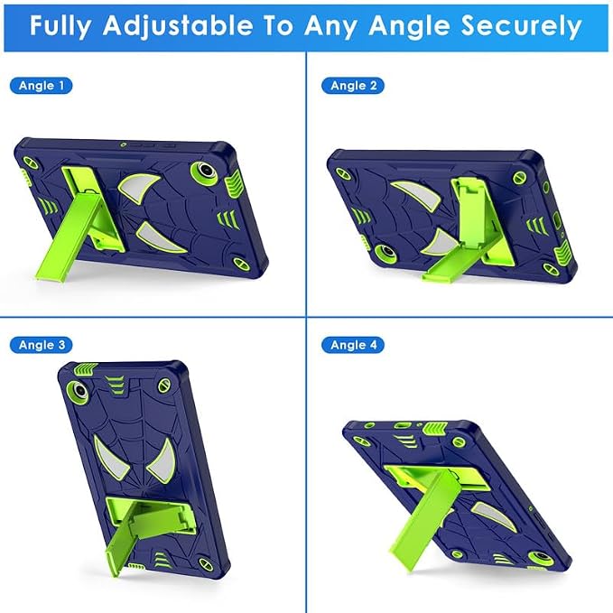 DETUOSI Case for Samsung Galaxy Tab A9 8.7 2023 Tablet (SM-X110/X115/X117) with Shoulder Strap3-Layers Hybrid Heavy Duty Full-Body Shockproof4-Angles Viewing Protective Cover