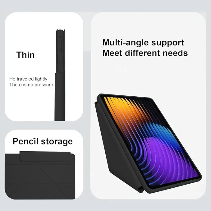 for Samsung Galaxy Tab S11 Casehigh qualit Magnetism Shell LightweightDouble Foldable and deformableScratch ResistantAutomatic Sleep/Wake-up