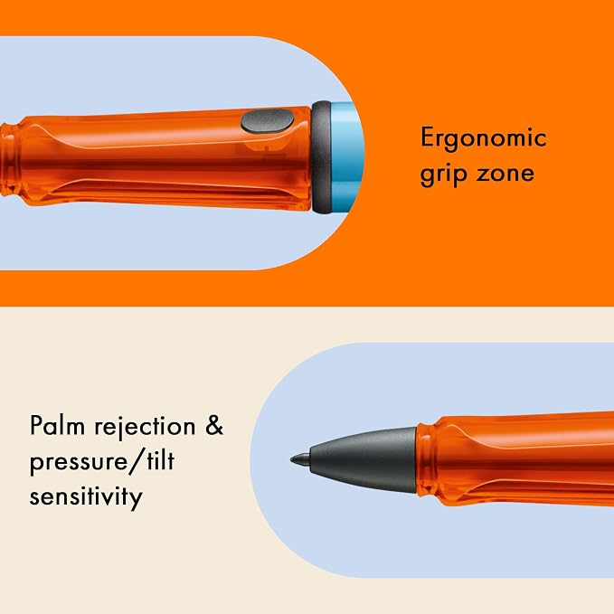 LAMY AL-Star EMR Aubergine (PC/EL tip) - Stylus Pen for Many Android Devices - Touchscreen Pen with Ergonomic Grip - Precise Writing &amp Drawing on Digital Media - with Function Button