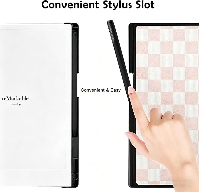 Case for Remarkable 2 Paper Tablet 10.3 2020 ReleasedLightweight and Hard Back Shell Protective Book Folio Cover with Built-in Pen HolderComes with Remarkable 2 Pen Tips.