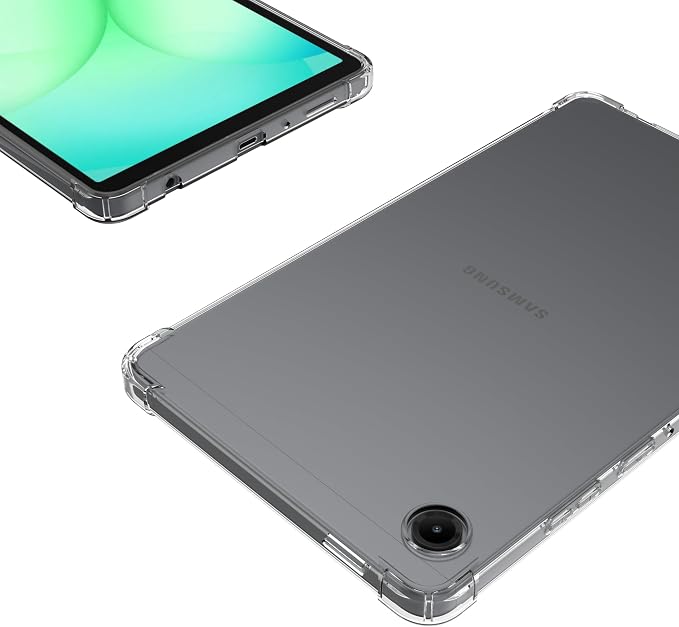 for Samsung Galaxy Tab A11+ Tablet Case Scratch-Resistant Back Shockproof Slim Advanced Airbag Drop Protection Crystal Clear Tablet Case for Galaxy Tab A11 Plus 11 [Clear]