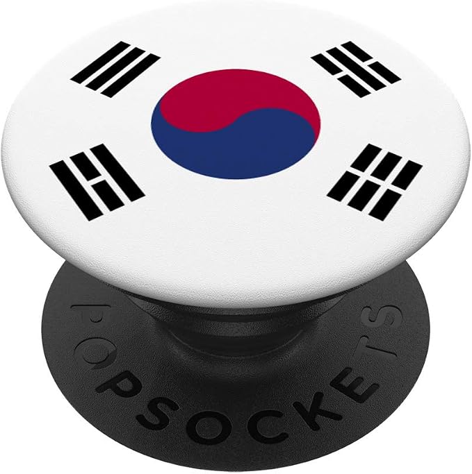 Korea Flag PopSockets Grip and Stand for Phones and Tablets