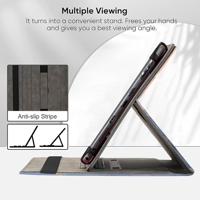 Universal 11 12 Inch Android Tablet Case Slim Fit Standing Cover for 10.9 11 11.5 12 Touchscreen Tablet with Multiple Viewing AnglesBird Tree